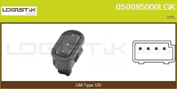 LGK 050085000LGK - Выключатель, стеклоподъемник autospares.lv