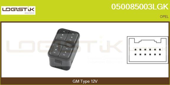 LGK 050085003LGK - Выключатель, стеклоподъемник autospares.lv