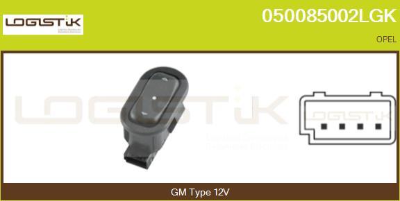 LGK 050085002LGK - Выключатель, стеклоподъемник autospares.lv