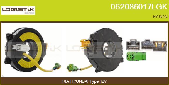 LGK 062086017LGK - Витая пружина, подушка безопасности autospares.lv