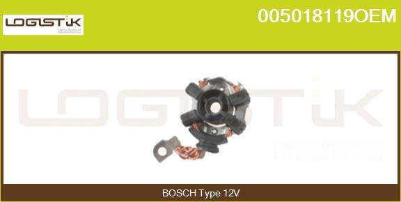 LGK 005018119OEM - Кронштейн, угольная щетка autospares.lv