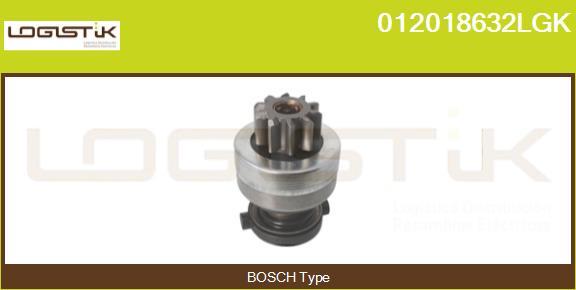 LGK 012018632LGK - Ведущая шестерня, бендикс, стартер autospares.lv