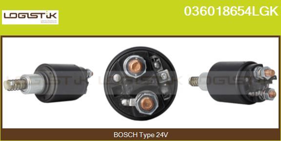 LGK 036018654LGK - Тяговое реле, соленоид, стартер autospares.lv