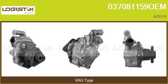 LGK 037081159OEM - Гидравлический насос, рулевое управление, ГУР autospares.lv