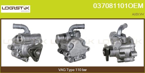 LGK 037081101OEM - Гидравлический насос, рулевое управление, ГУР autospares.lv