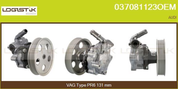 LGK 037081123OEM - Гидравлический насос, рулевое управление, ГУР autospares.lv