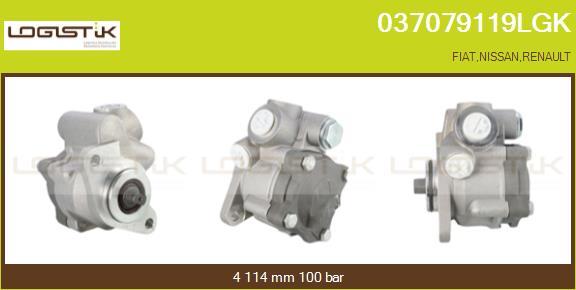 LGK 037079119LGK - Гидравлический насос, рулевое управление, ГУР autospares.lv