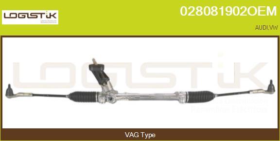 LGK 028081902OEM - Рулевой механизм, рейка autospares.lv