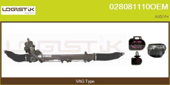 LGK 028081110OEM - Рулевой механизм, рейка autospares.lv