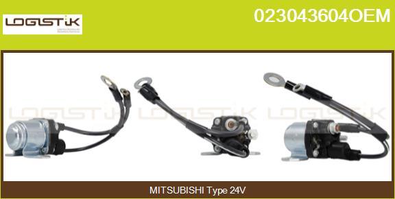 LGK 023043604OEM - Реле, стартер autospares.lv