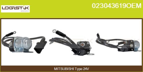 LGK 023043619OEM - Реле, стартер autospares.lv