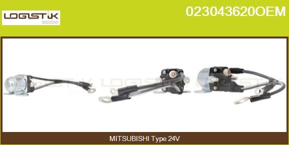 LGK 023043620OEM - Реле, стартер autospares.lv