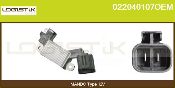 LGK 022040107OEM - Регулятор напряжения, генератор autospares.lv