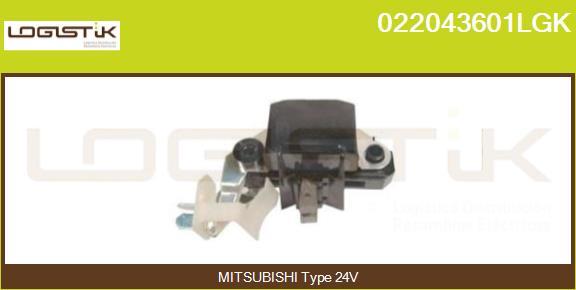 LGK 022043601LGK - Регулятор напряжения, генератор autospares.lv