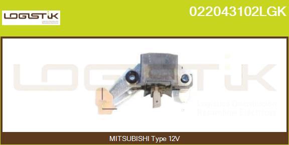 LGK 022043102LGK - Регулятор напряжения, генератор autospares.lv