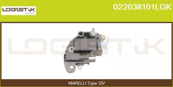 LGK 022038101LGK - Регулятор напряжения, генератор autospares.lv