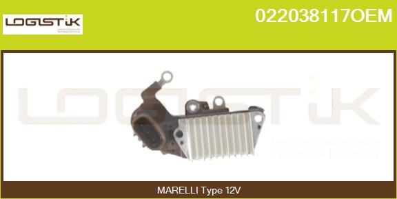 LGK 022038117OEM - Регулятор напряжения, генератор autospares.lv