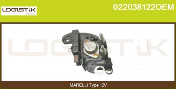 LGK 022038122OEM - Регулятор напряжения, генератор autospares.lv