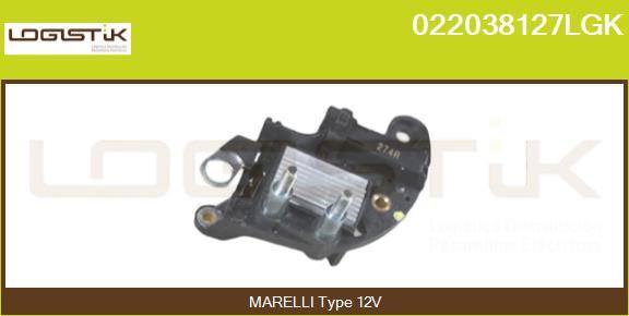 LGK 022038127LGK - Регулятор напряжения, генератор autospares.lv