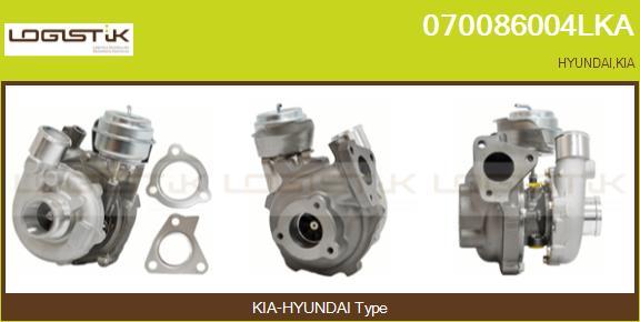 LGK 070086004LKA - Турбина, компрессор autospares.lv