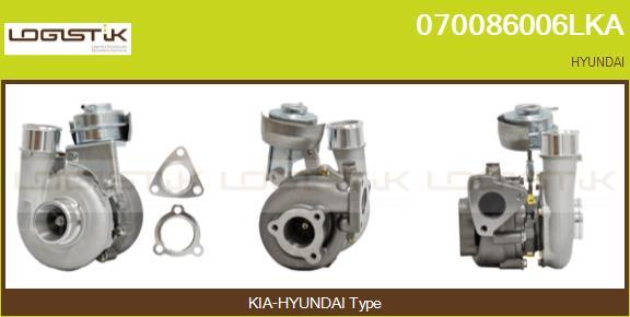 LGK 070086006LKA - Турбина, компрессор autospares.lv