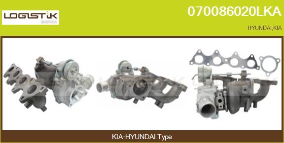 LGK 070086020LKA - Турбина, компрессор autospares.lv