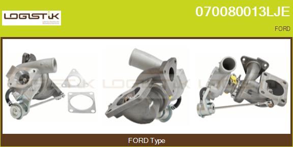 LGK 070080013LJE - Турбина, компрессор autospares.lv