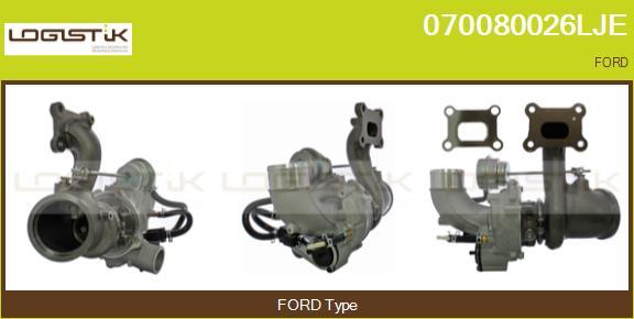 LGK 070080026LJE - Турбина, компрессор autospares.lv