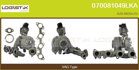 LGK 070081049LKA - Турбина, компрессор autospares.lv