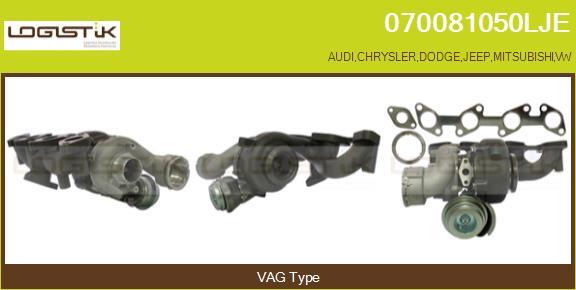 LGK 070081050LJE - Турбина, компрессор autospares.lv