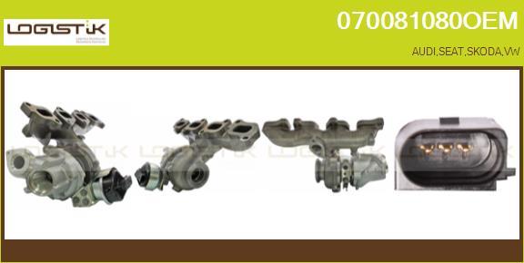 LGK 070081080OEM - Турбина, компрессор autospares.lv