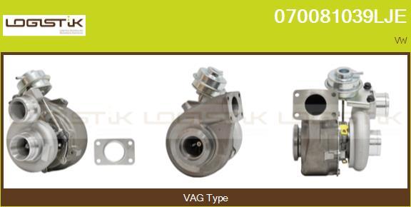 LGK 070081039LJE - Турбина, компрессор autospares.lv