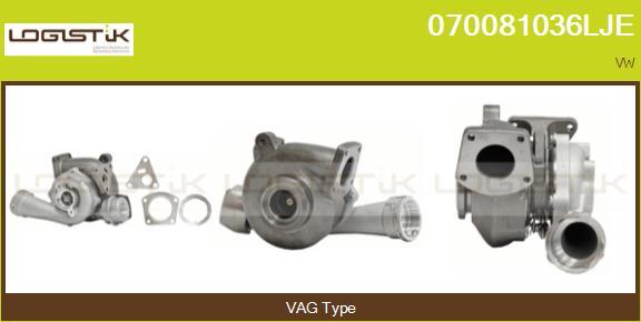 LGK 070081036LJE - Турбина, компрессор autospares.lv