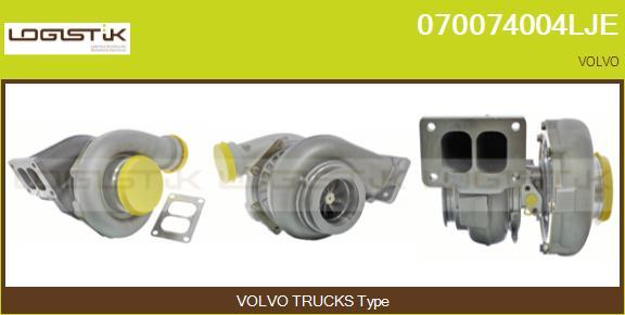 LGK 070074004LJE - Турбина, компрессор autospares.lv