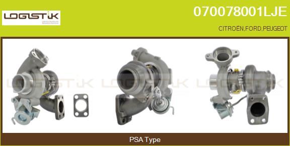 LGK 070078001LJE - Турбина, компрессор autospares.lv