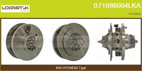 LGK 071086004LKA - Картридж турбины, группа корпуса компрессора autospares.lv