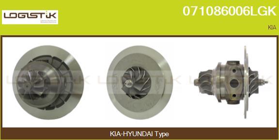 LGK 071086006LGK - Картридж турбины, группа корпуса компрессора autospares.lv