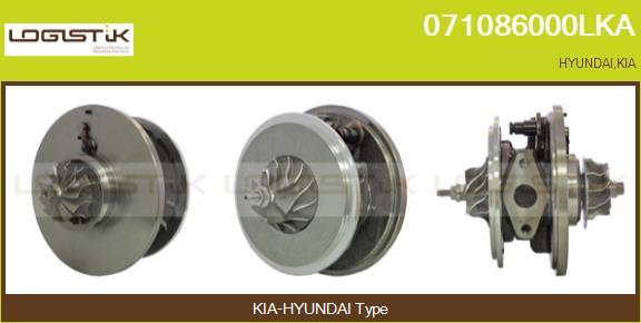 LGK 071086000LKA - Картридж турбины, группа корпуса компрессора autospares.lv