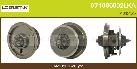 LGK 071086002LKA - Картридж турбины, группа корпуса компрессора autospares.lv