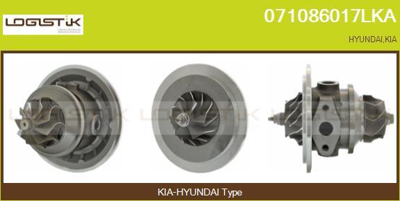 LGK 071086017LKA - Картридж турбины, группа корпуса компрессора autospares.lv