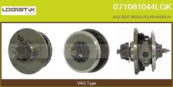 LGK 071081044LGK - Картридж турбины, группа корпуса компрессора autospares.lv