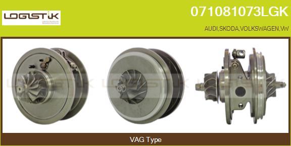 LGK 071081073LGK - Картридж турбины, группа корпуса компрессора autospares.lv