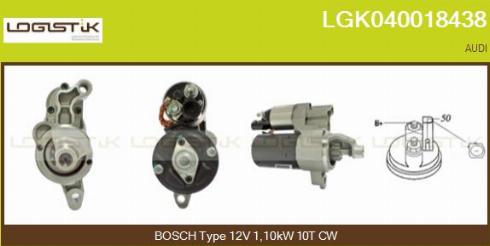 LGK LGK040018438 - Стартер autospares.lv