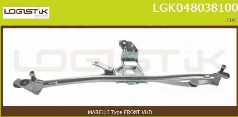 LGK LGK048038100 - Система тяг и рычагов привода стеклоочистителя autospares.lv