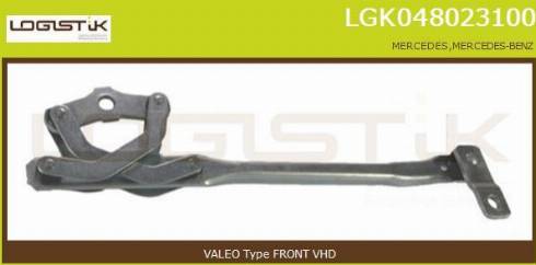 LGK LGK048023100 - Система тяг и рычагов привода стеклоочистителя autospares.lv