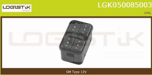 LGK LGK050085003 - Выключатель, стеклоподъемник autospares.lv