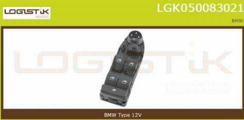 LGK LGK050083021 - Выключатель, стеклоподъемник autospares.lv