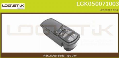 LGK LGK050071003 - Выключатель, стеклоподъемник autospares.lv