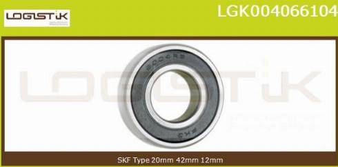 LGK LGK004066104 - Подшипник autospares.lv