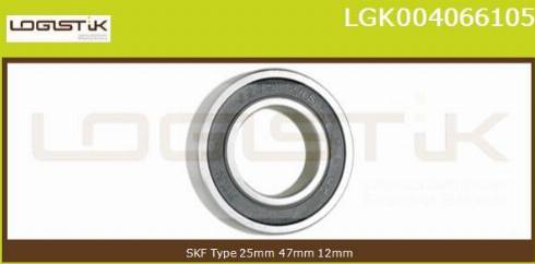LGK LGK004066105 - Подшипник autospares.lv